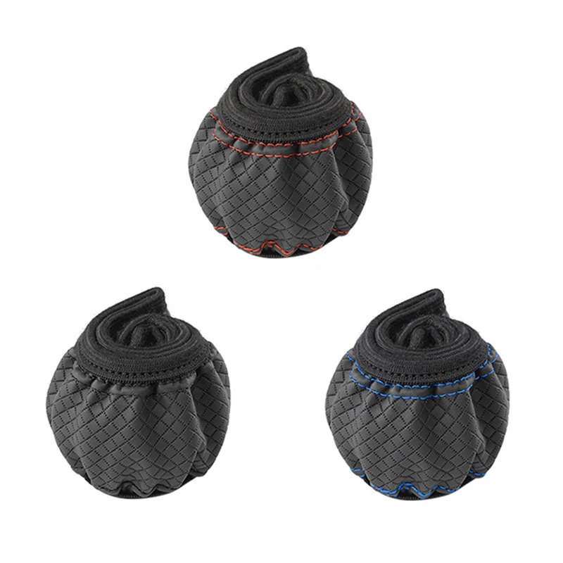 Universal Auto Lenkrad Abdeckung Mikrofaser Leder Schutz Abdeckung Anti Slip Atmungsaktiv für 37-39 cm Lenkrad Schutz