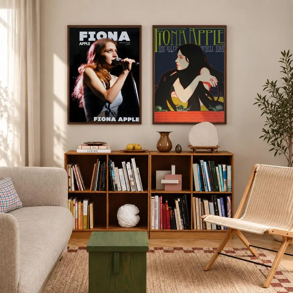 Alternative Singer-Songwriter Fiona Apple Poster Self‑Adhesive Waterproof Poster Sticker Coffee House Bar Wall Art Home Decor