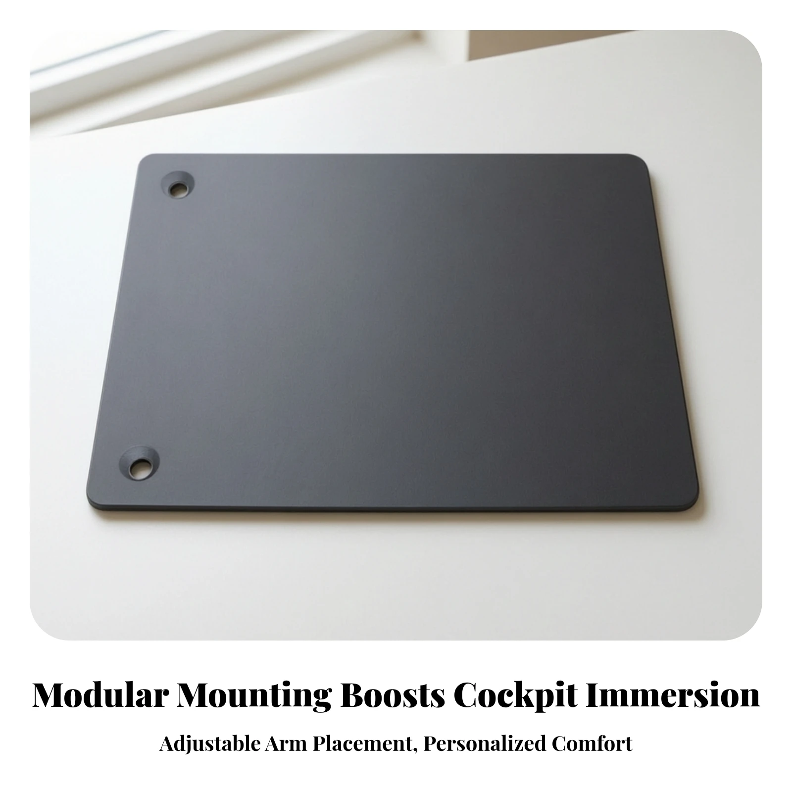 Aluminum Mouse Board Flat Mouse Board for Sim Racers, Simulator Cockpit