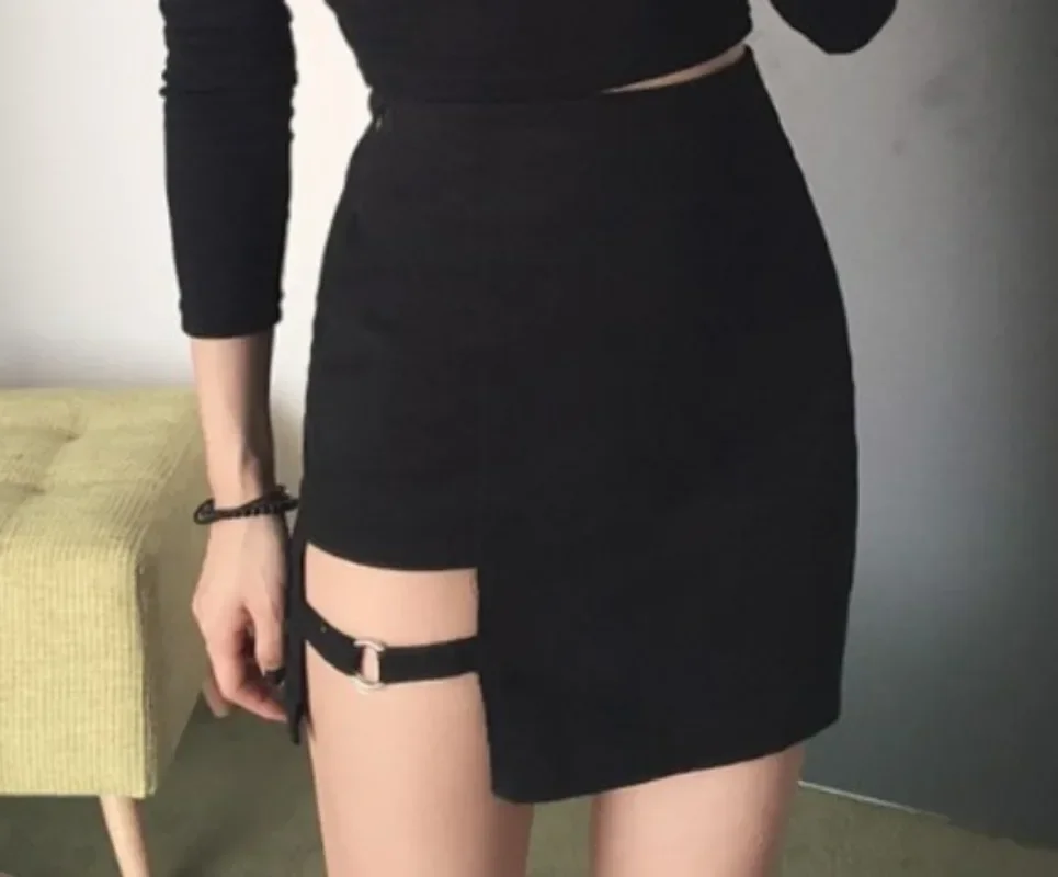 

Korean Style Black Skirts Irregular Micro Mini Skirt Mini Skirt Summer Fashion High Waist Y2k Skirt Faldas Mujer