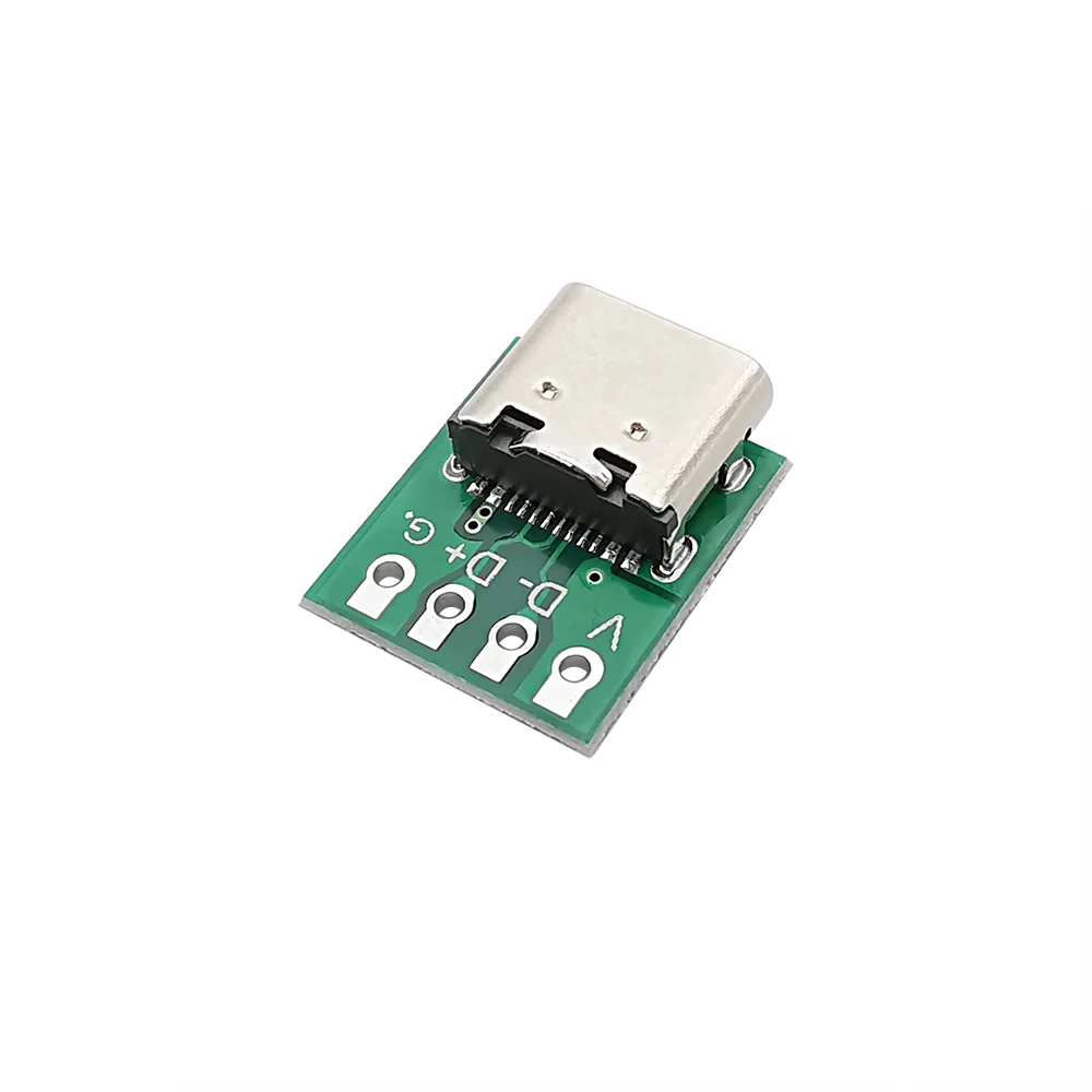 1/2/5Pcs Type C 16 Pin Connector USB-C 3.1 Test PCB Board Plate Adapter Socket For Data Line Wire Cable Transfer