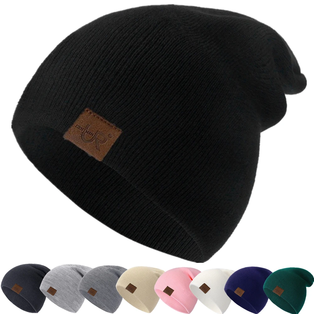 Unisex Beanie Hat URGENTMAN Casual Beanie For Men & Women Warm Soft Knitted Hat Stylish Plain Daily Winter Hat