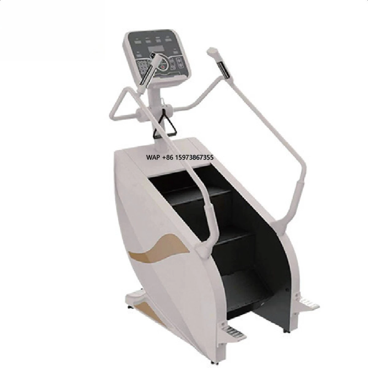 

BM Stair Climber Machine with Large Console - Easy Operation, Long Sessions for Gym Members
