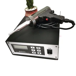 Plastic Welding Machine Spot Sheet Ultrasonic Hand Gun Welder With Titanium Horn 40Khz 800W