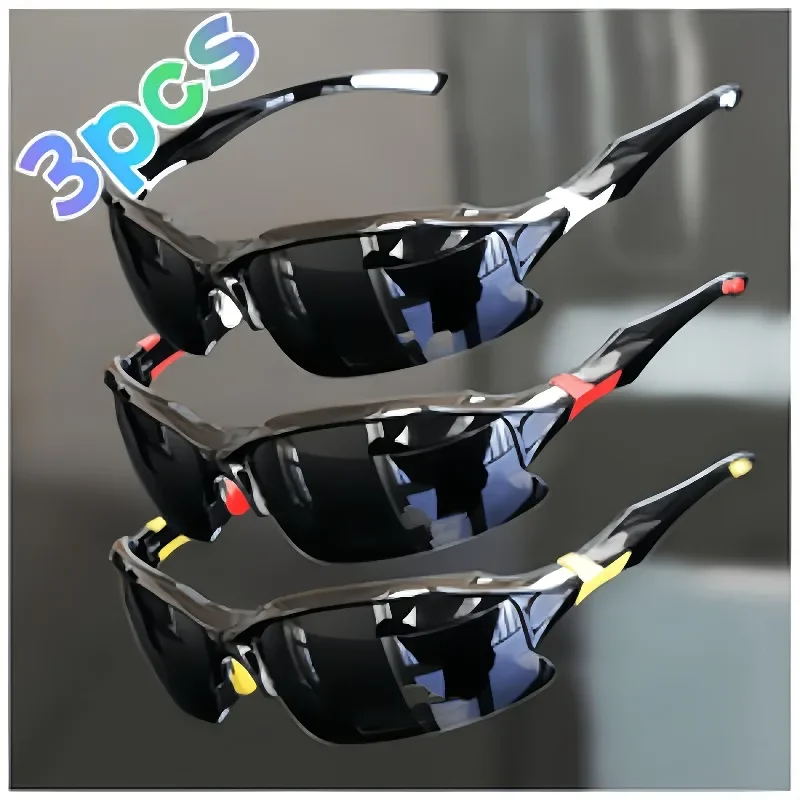 

3-Pack, unisex polarized glasses, suitable for outdoor ridingEEE
