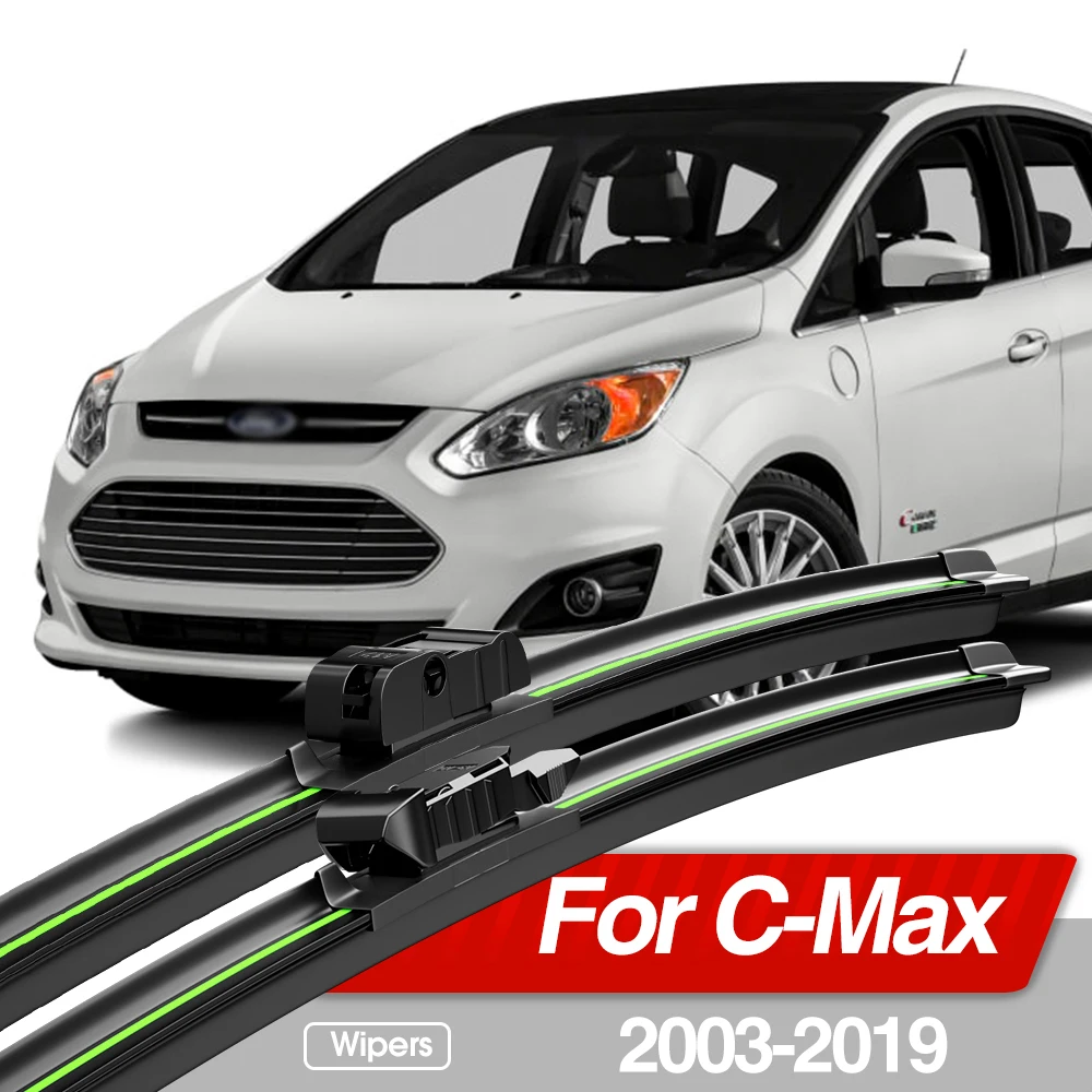 For Ford C-Max CMax C Max 2003-2019 Front Windshield Wiper Blades 2x Windscreen Window Accessories 2005 2009 2010 2013 2017 2018