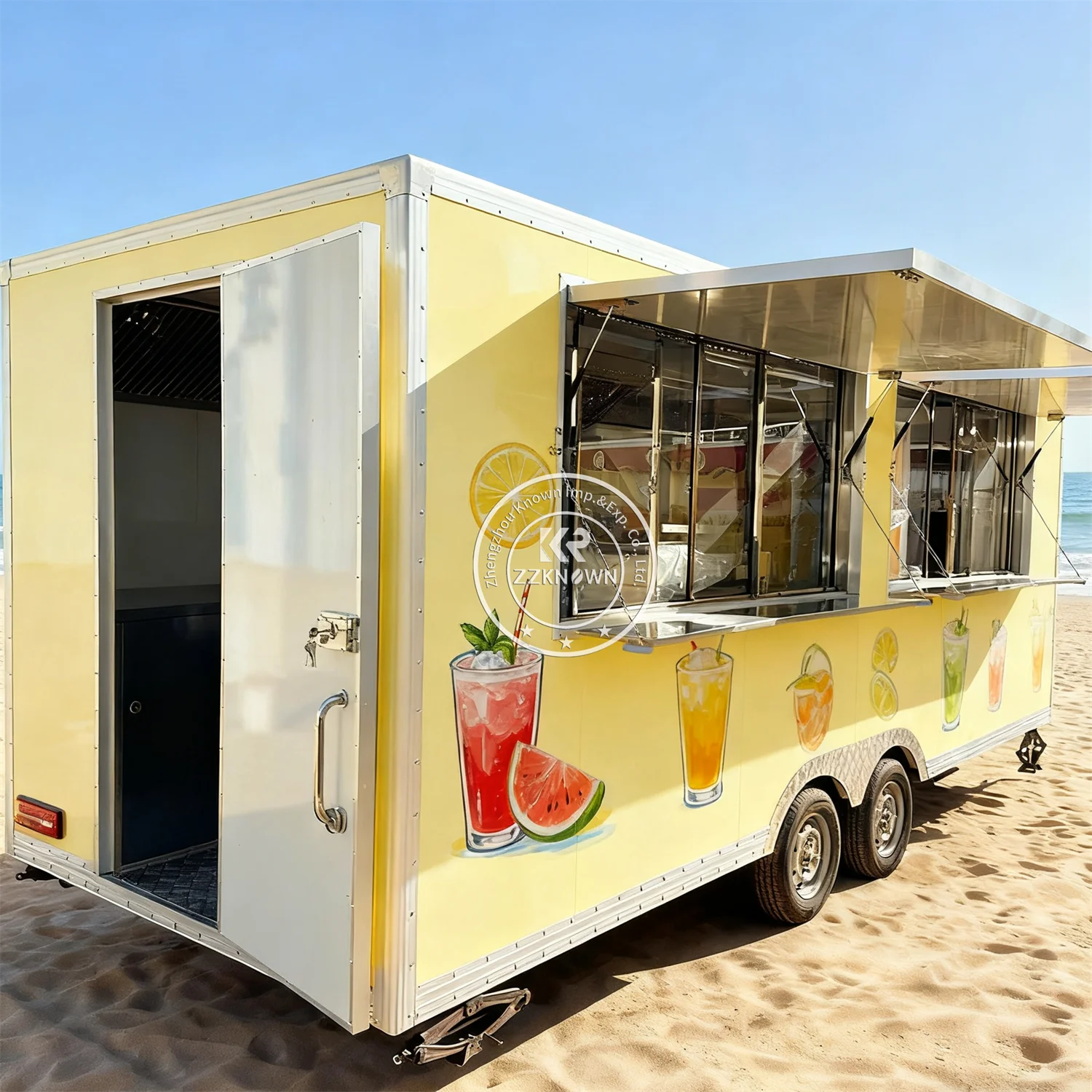 

Custom Food Truck Catering Trailer Concession Trailer Mobile Kitchen Snack Coffee Pizza Fast Food Trailer For Sale