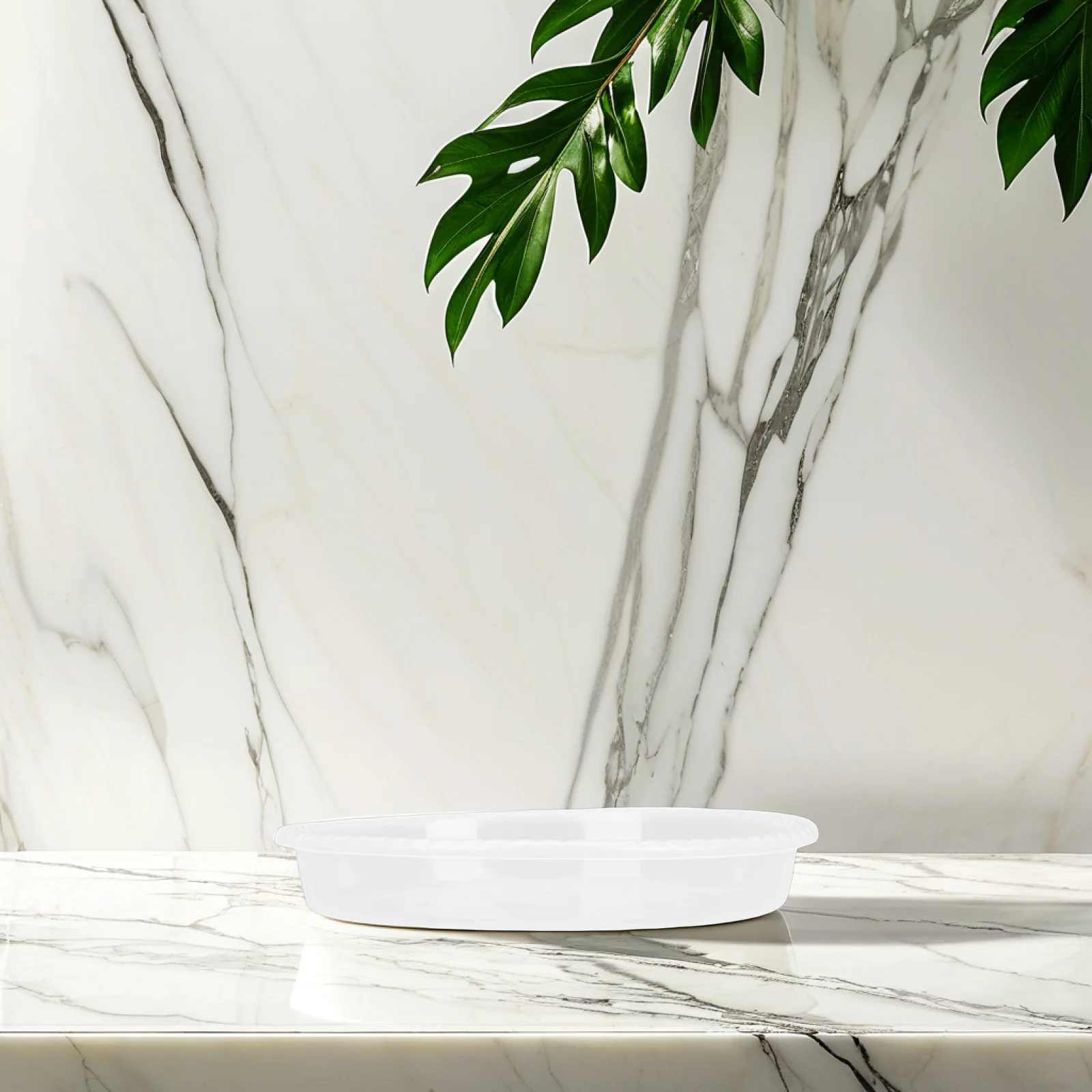 

6 шт. поднос для цветочного горшка, блюдца, прозрачный пластик, подносы для садовой влажности для комнатных растений, полипропиленовый капельный улов в горшках