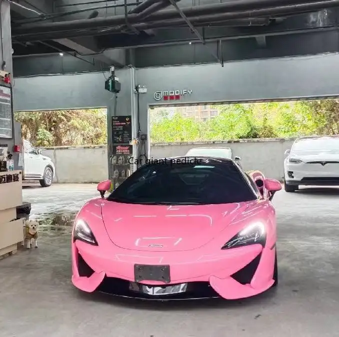 Highest qualityGloss Light Pink vinyl Wrap Film Car Wrap Film Non degumming Non fading quality Warranty 1.52M*17M roll