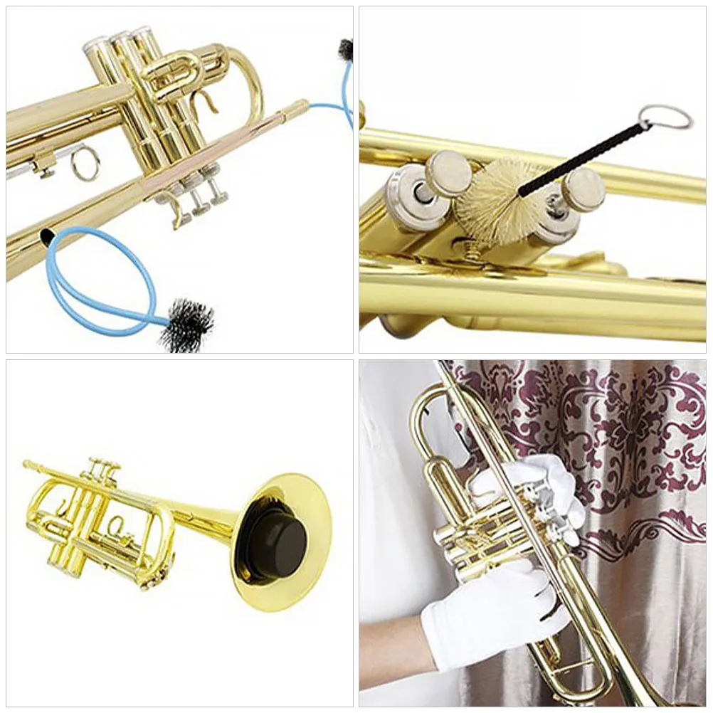 

Cleaning Kit Musical Instrument Cleaner Accessories Trumpet Mouthpiece Brush Valve Cornet Maintenance Brushes