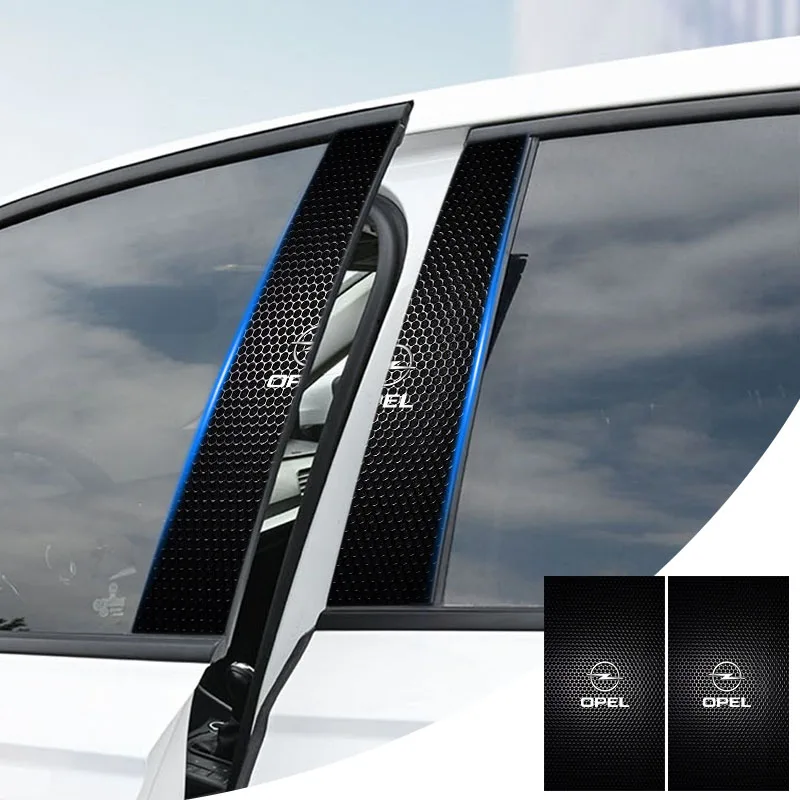 Car B Pillar Stickers Door Pillar Decoration car Accessories For Opel  Corsa Insignia Karl Astra Crossland X Mokka Combo Cascada