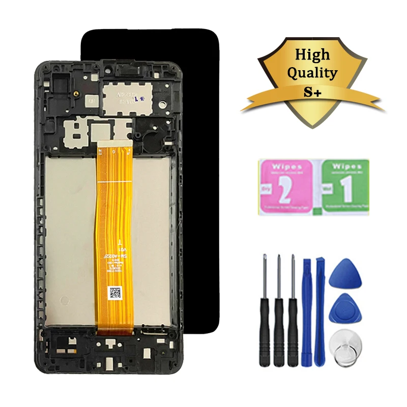 High Quality For Samsung A02 A022 LCD Display Touch Screen Digitizer For Samsung A022 LCD A022F A022M A022G with frame