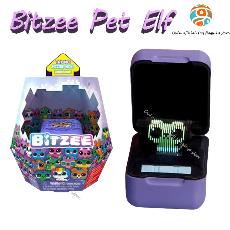 Bitzee Elf Kawaii Electronic Pet Machine Simulated Life Anime Figure Brain-Training Interactive Development Toys Birthday Gift