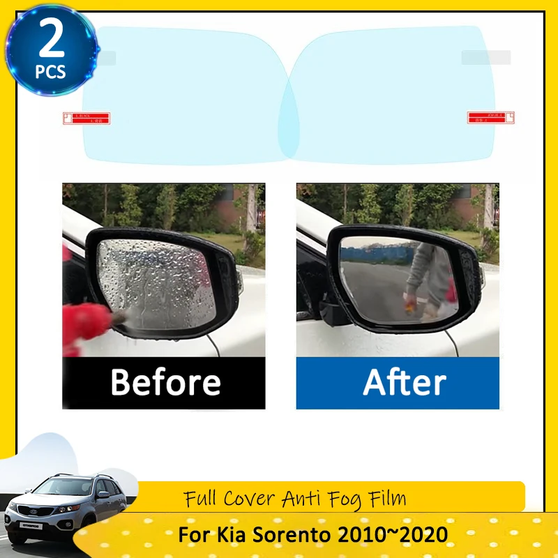 

For Kia Sorento 2010~2020 Full Cover Anti Fog Film Rearview Mirror XM UM Car Films Accessories Prime R 2013 2014 2015 2016 2017