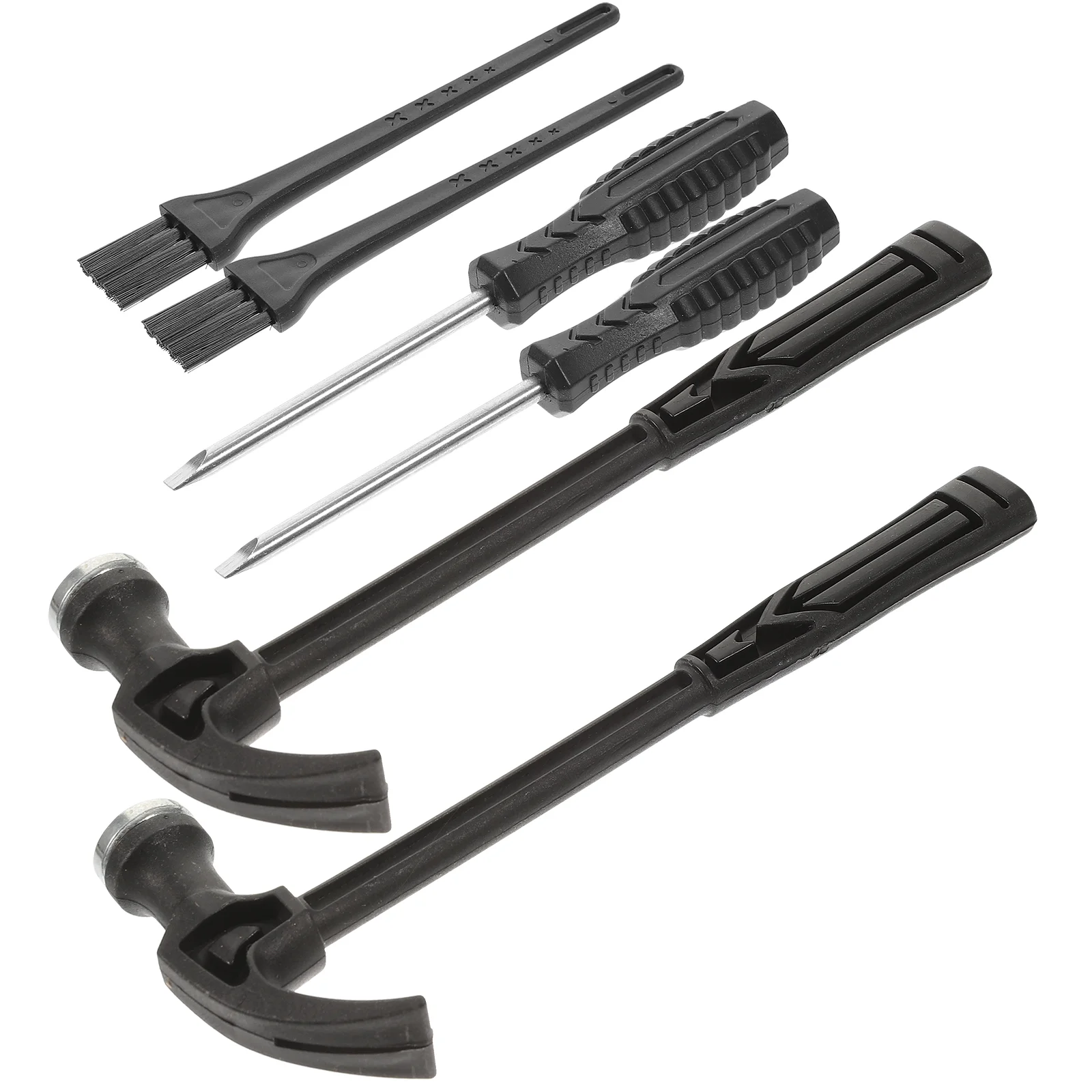 2 Sets Kids Digging Tools Toys Excavation Kit Plastic Hammer Metal Small Brush Child