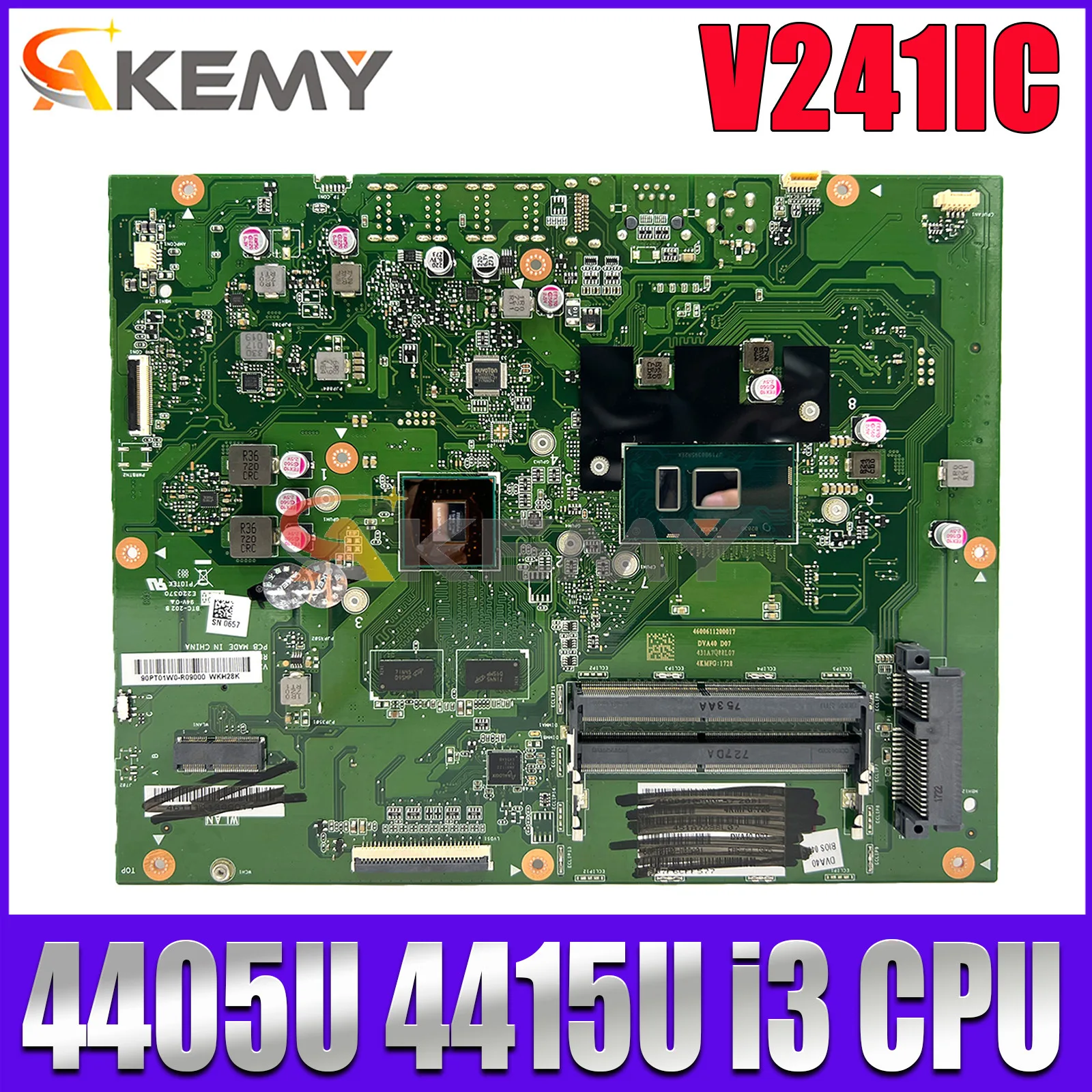 

V241IC Motherboard For Asus V241I V241IC Main board of All-in-one Machine with 4405U 4415U I3 CPU 930MX/UMA 100% Tested