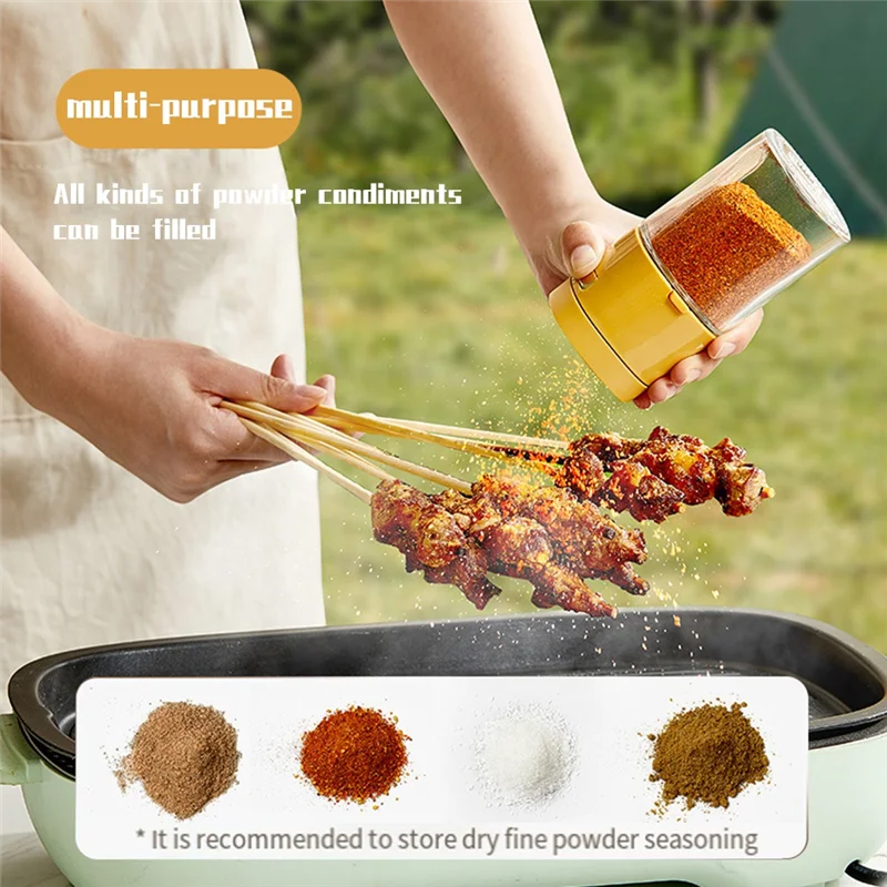 

Reliable 0.5G Metering Salt Shaker Dispenser Salt Tank Sugar Bottle Spice Salt Shaker Spice Jar Can Seasoning Sealed Bottle