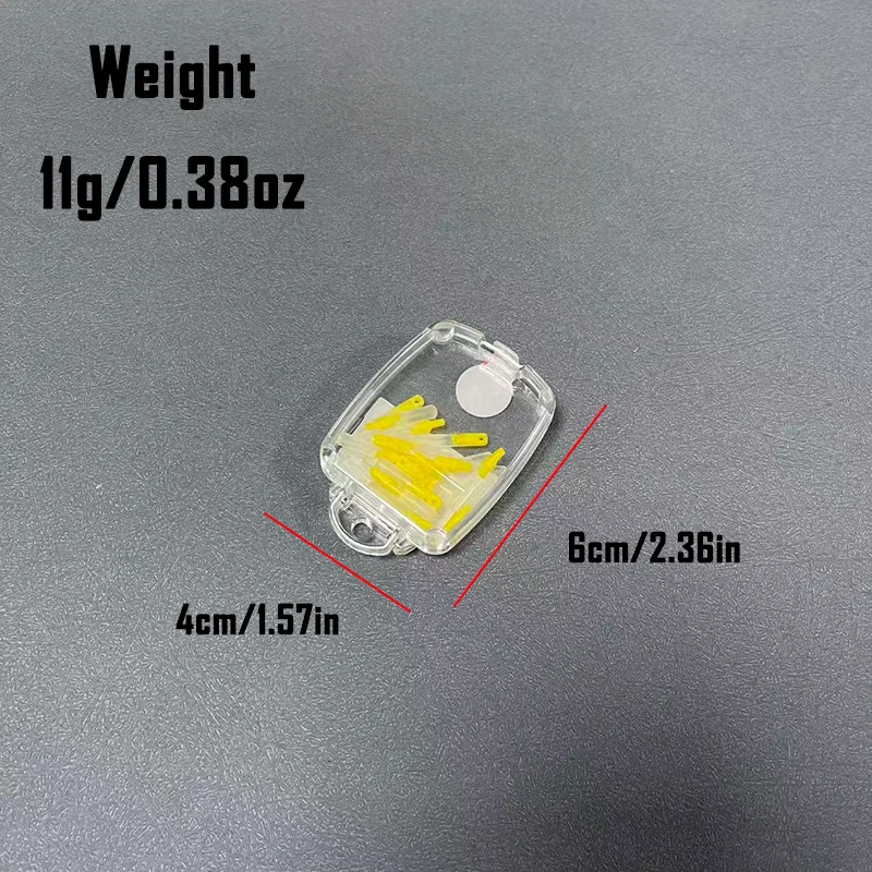 20pcs Japanese Clear Silicone Float Stops - Competition Pole Fishing Sliding Bobber Adapters High Elasticity Abrasion-Resistant