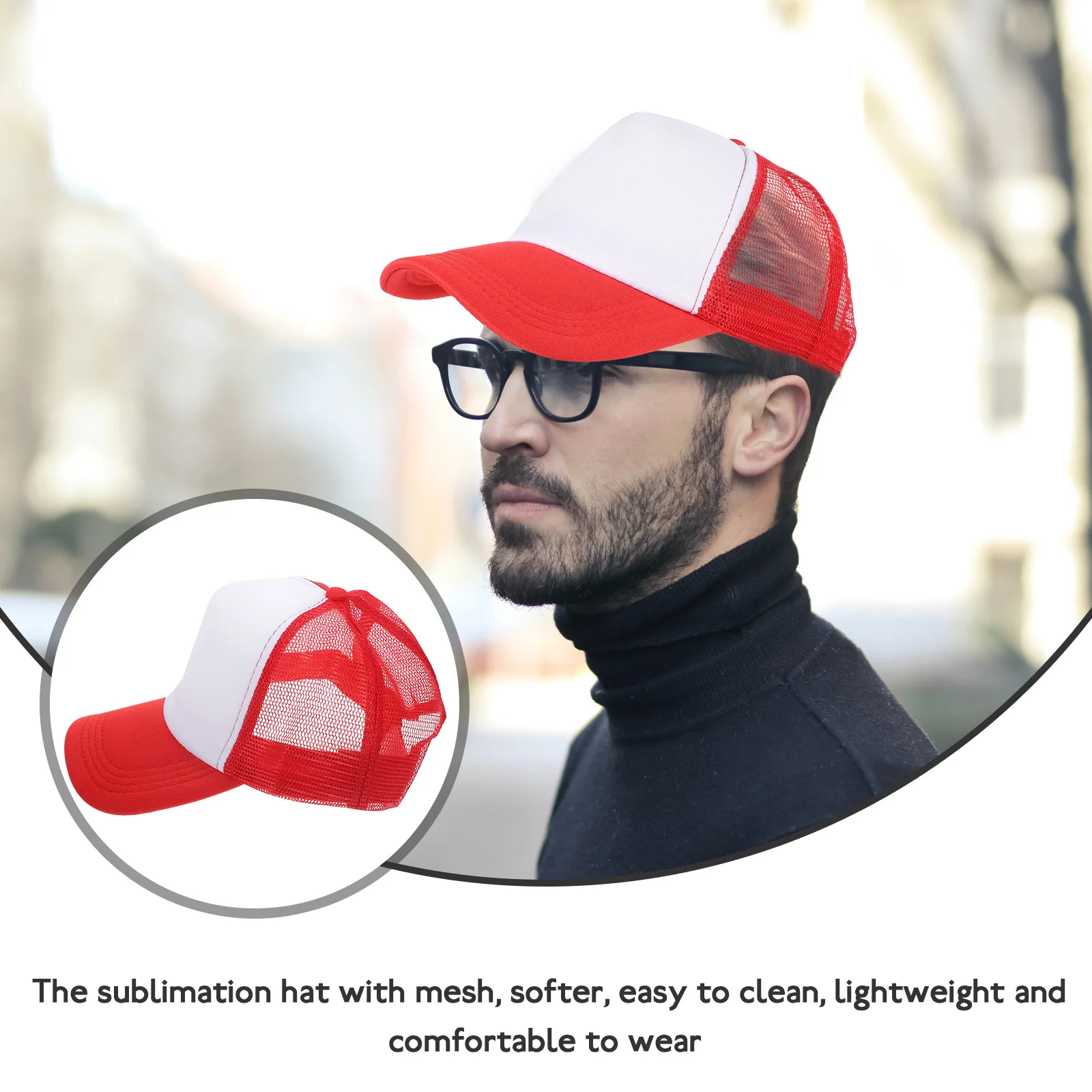 

10 шт. пустая сетчатая бейсболка, шапки для бега, мужские спортивные сублимационные кепки из ПВХ для папы