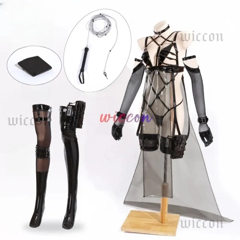 NIKKE 승리의 여신 미하라 코스프레 의상 전투복 가발 여성 파티 드레스 의상;3.k'6;d.a;