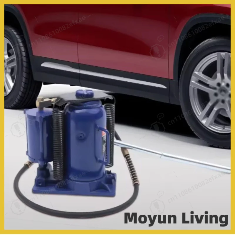 20 Ton Air Hydraulic Bottle Jack Dual Power Pneumatic Hydraulic Jack Heavy Duty Quick Lift for Truck Trailer Auto Repair