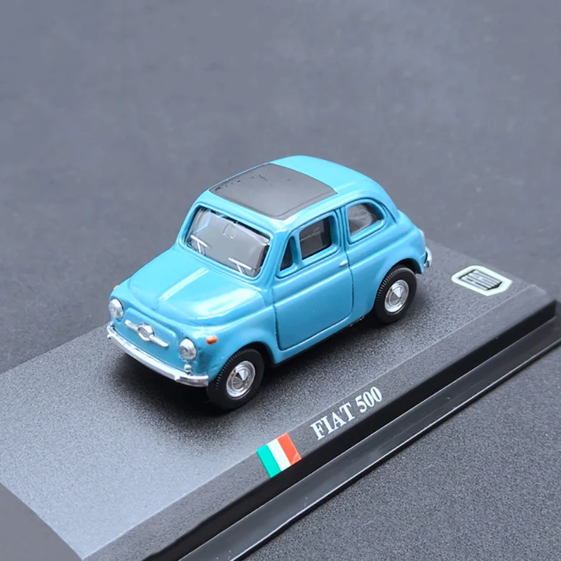 1:43 Scale Fiat 500 Alloy Car Model Toys Diecast Collectible Ornament