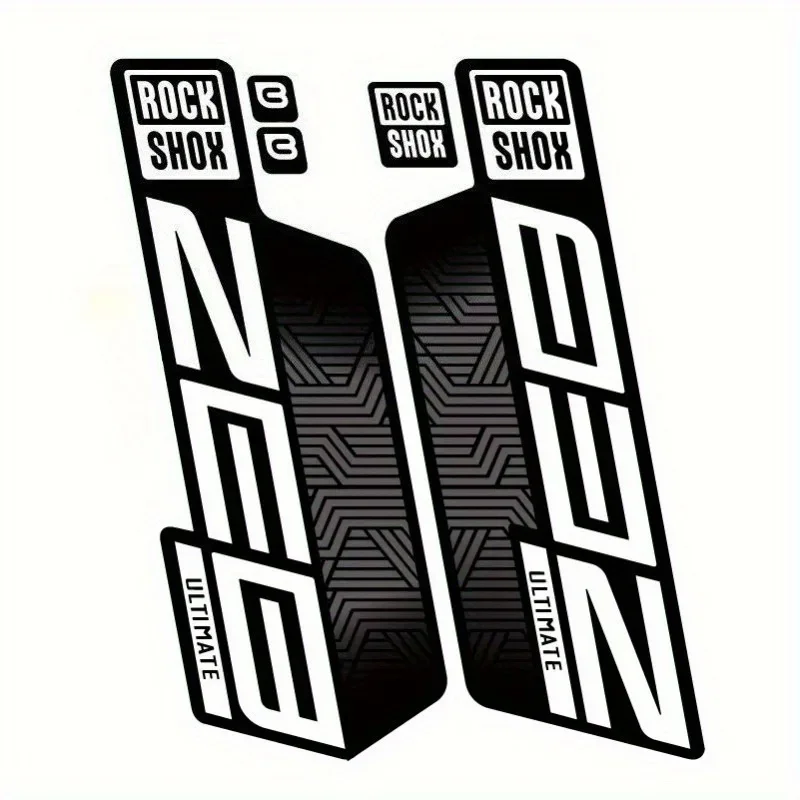 AliExpress NONE 5Pcs/Sheet 2D Flat ZEB Ultimate Flight Attendant Stickers 2026 New Neon Blue Purple Front Fork Decals for Motorcycle Bike