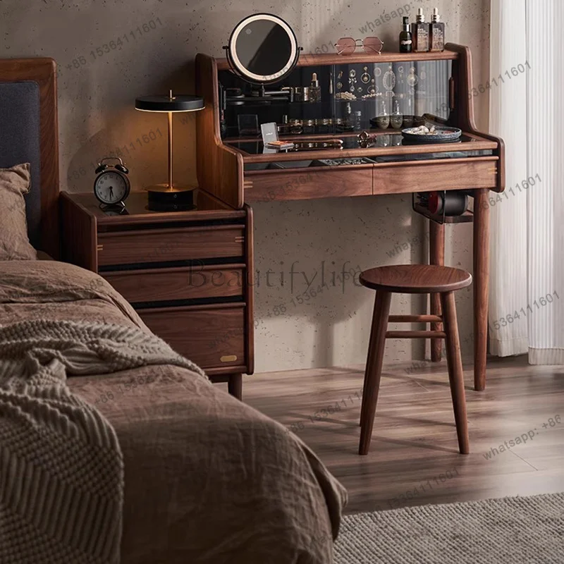 

Modern Style Cosmetics Vanity Table Bedroom Makeup Mirror Desk Study Dressing Table Modern Organizer Penteadeira Home Furniture
