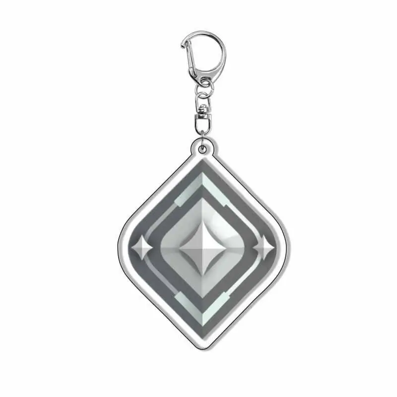Valorant Ascendant Rank Transparent Acrylic Keychain Creative Backpack Pendant Bag Charm Personalized Gift For Game Fans view 5