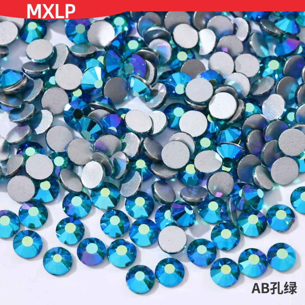 SS3-SS30 All Blue SeriesRhinestones  Non Hot Fix Flat Back Strass & Fabric Garment rhinestones for nails Decorations