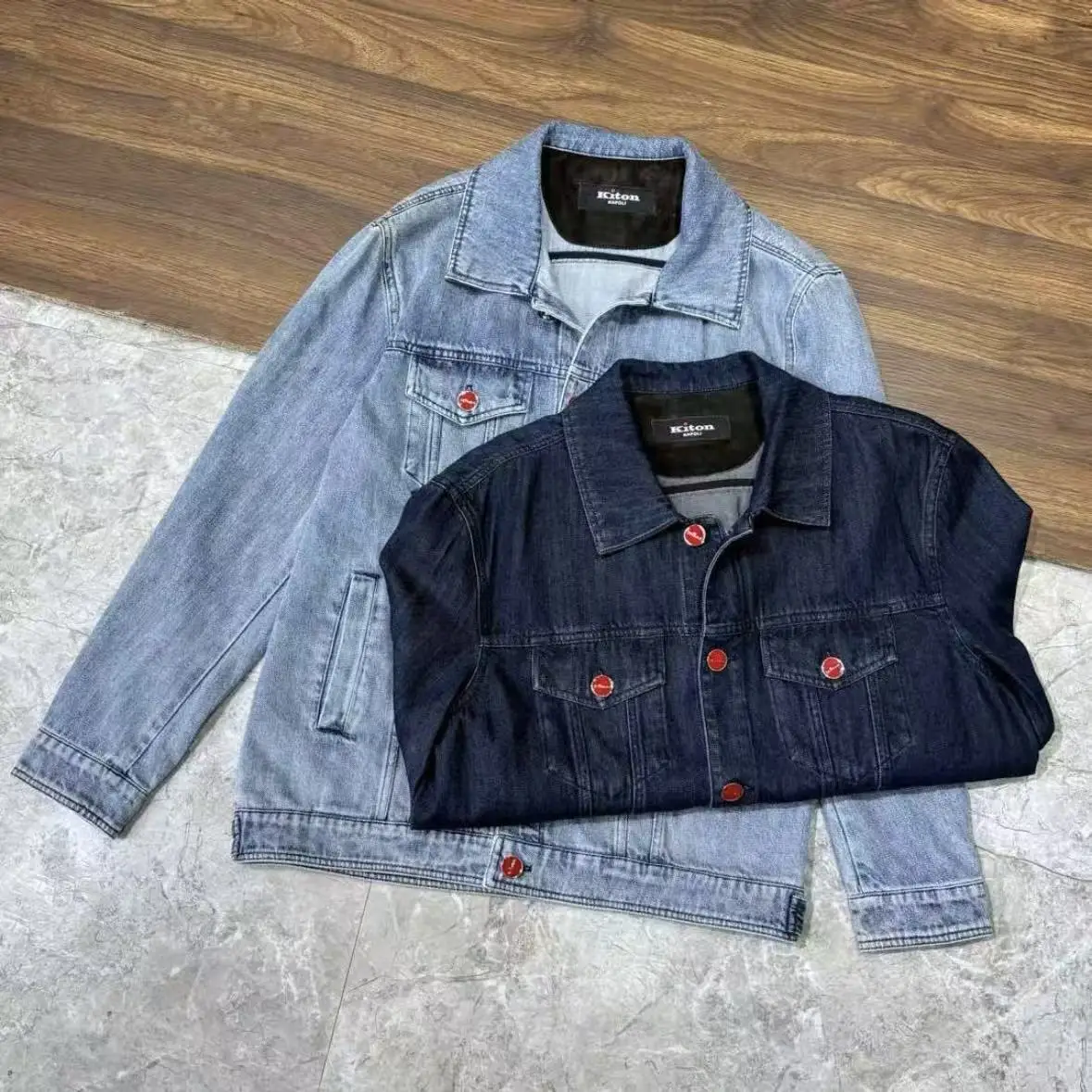 سترة كيتون الدنيم الكلاسيكية #6