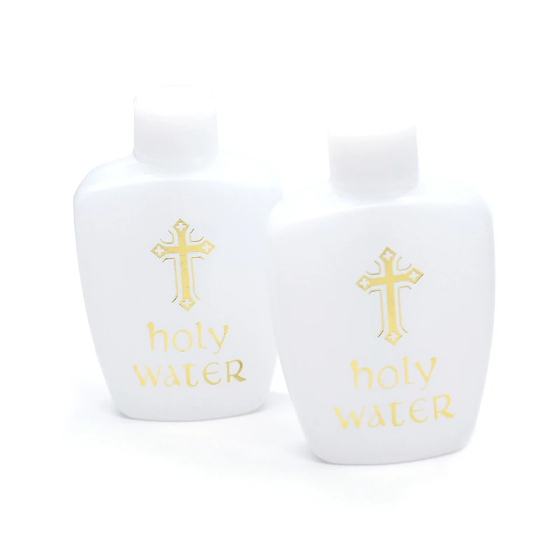 1 confezione da 60ml Creative Jesus Cross Pattern Holy Water Bottle robusto portatile durevole Prime Church Holy Water Bottle