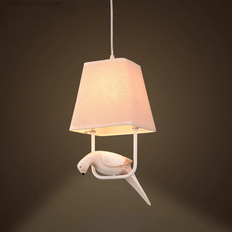 Lampe Oiseaux à Trois Têtes de Style Nordique Moderne et Simple, Luminaire Décoratif d'Nik, Idéal pour une Chambre à Coucher, un Restaurant ou une Chambre d'Enfant