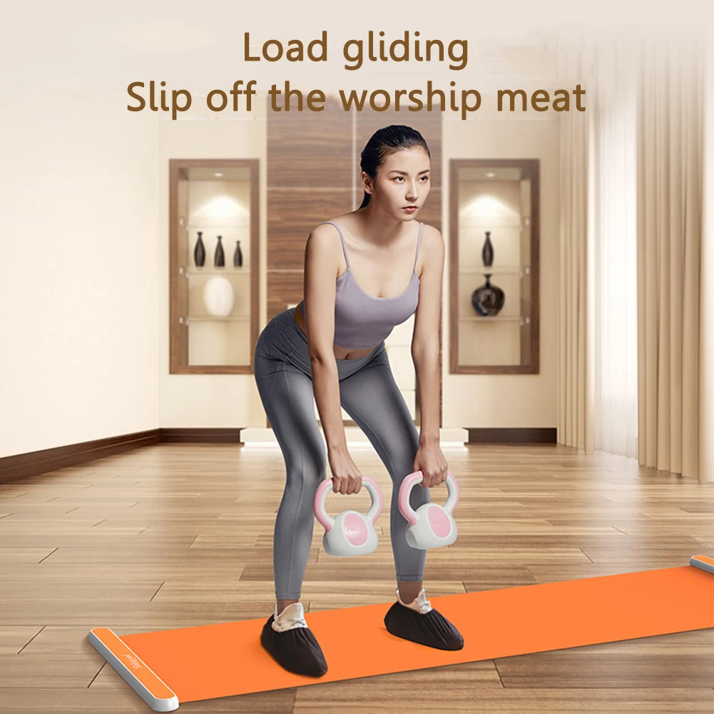 Leg Core Fitness Glide Plate Indoor Equipment Training Glide Mat Portable Antiskid Mute Wearable for Ice Hockey Roller Skating