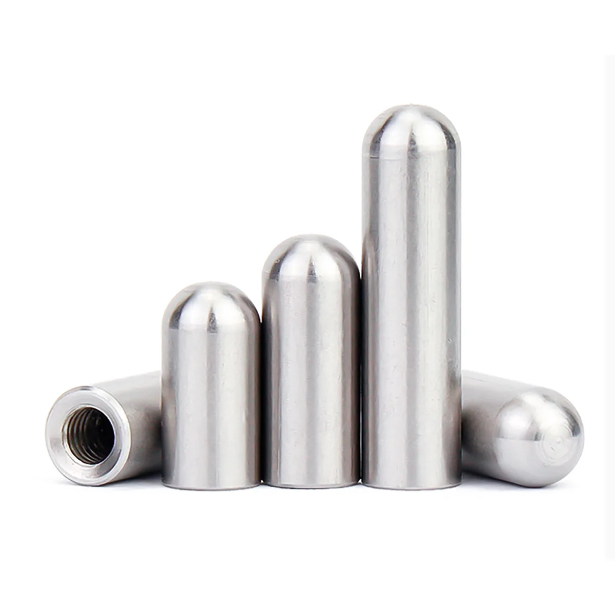 Stainless Steel Internal Thread Round Head Cylindrical Pin Hollow Pin Internal Tooth Hole Pin Positioning Pin M3M4M5M6