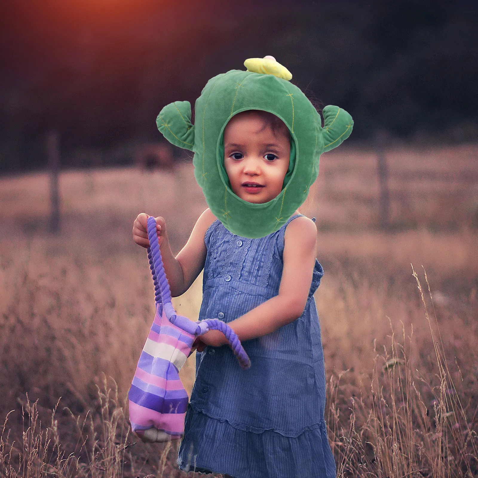 1 Pezzo Cappello a Forma di Cactus, Creativo e Divertente, per Spettacoli Teatrali, Morbido e Confortevole, Cappello per Cosplay, Accessorio per Feste