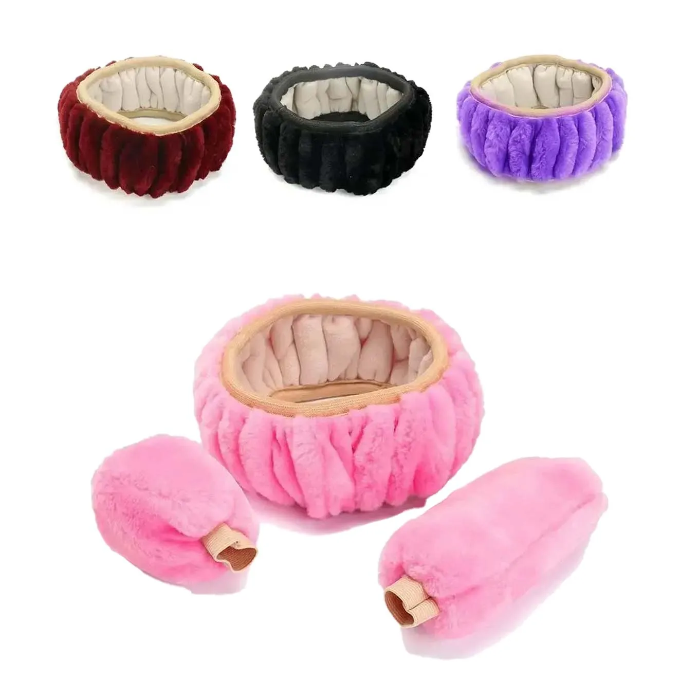 

Winter Warm Furry Handbrake Gear Shift Steering Wheel Cover 38cm*38cm 1 Set Include Handbrake Gear Shift & Steering Wheel Cover