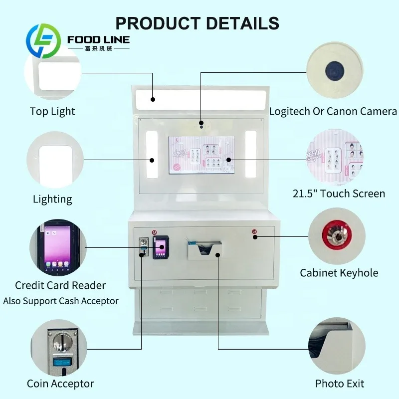 Take and Print Digital Camera Photo Booth Machine Kiosk Photobooth Selfie Station Photo Booth Machine Customized