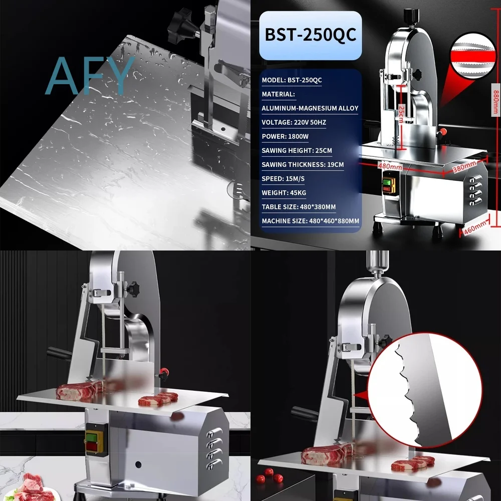 Commercial Table Saw Machine for Bone Cutting for Home Use Electric Rib Cutter Small Household Meat Processing Equipment Food