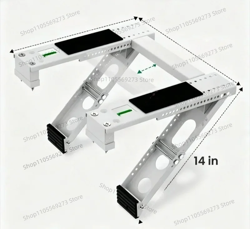 LH07 Heavy Duty Foldable AC Bracket, Universal Wall Mount for Window Air Conditioner, Max Load 200kg
