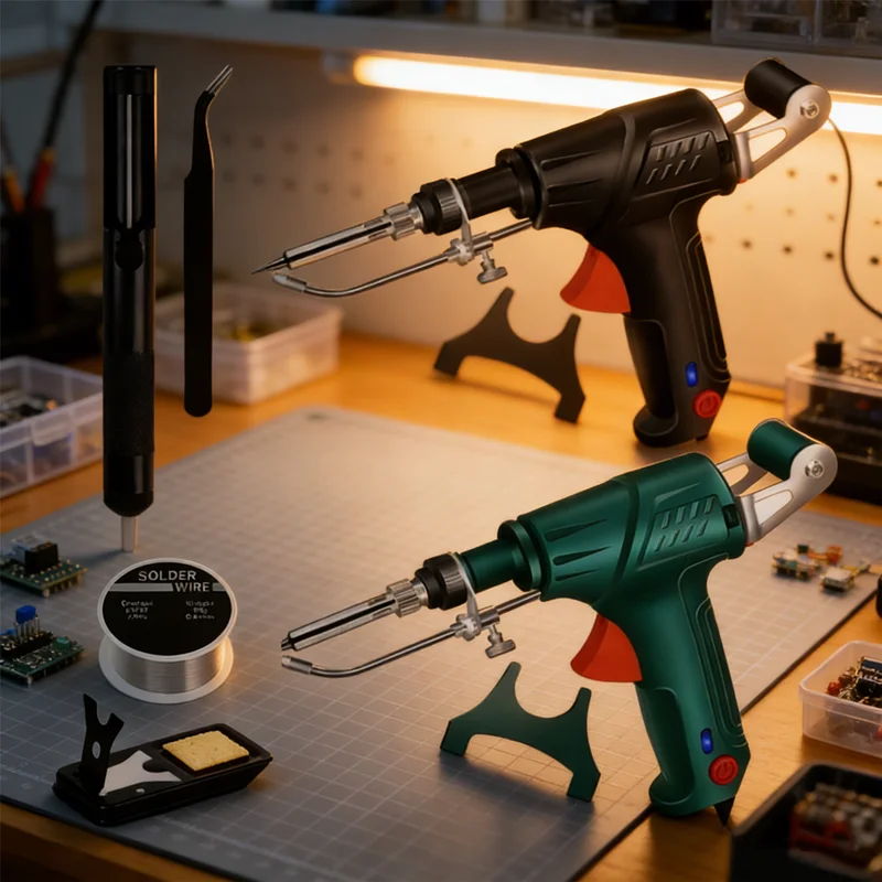 Laser Welder & Soldering Gun Set - Corded Multi-Function Iron for Metal All-in-One System for DIY, Jewelry or Electronics Repair