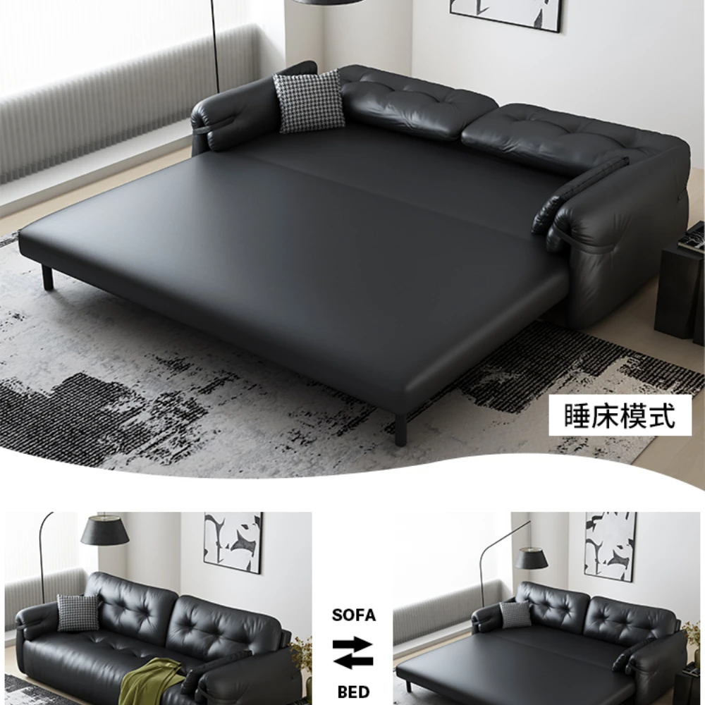 Cat Scratch Cloth Sofa Bed Foldable Retractable Dual-Use Single Double Small Apartment Living Room Study