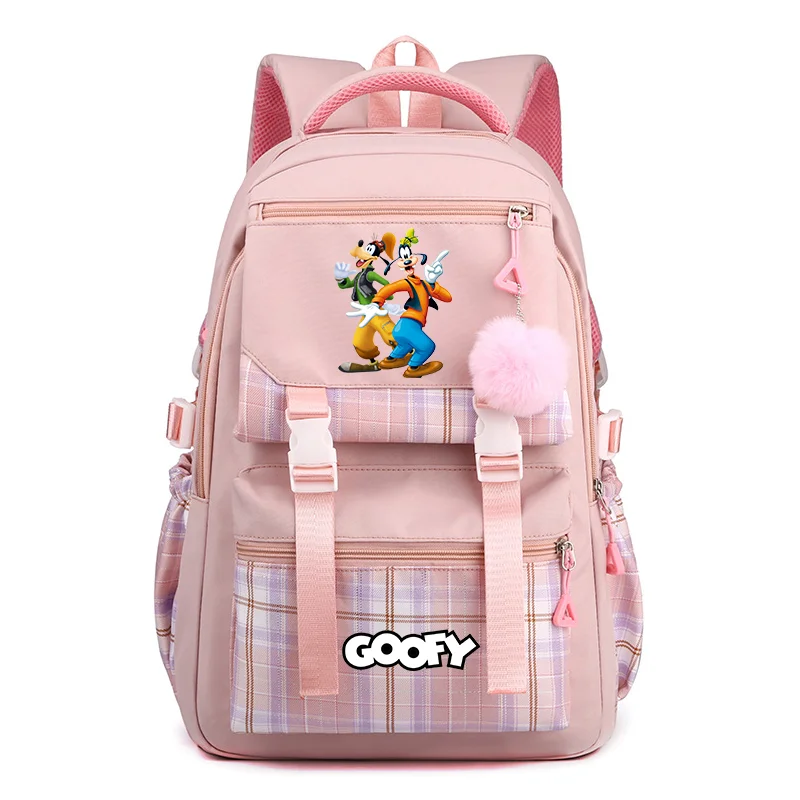 

MINISO A Goofy Movie Fashion Women's Bag Backpack Student Teenager Schoolbag Boys Girls Knapsack Travel Rucksack