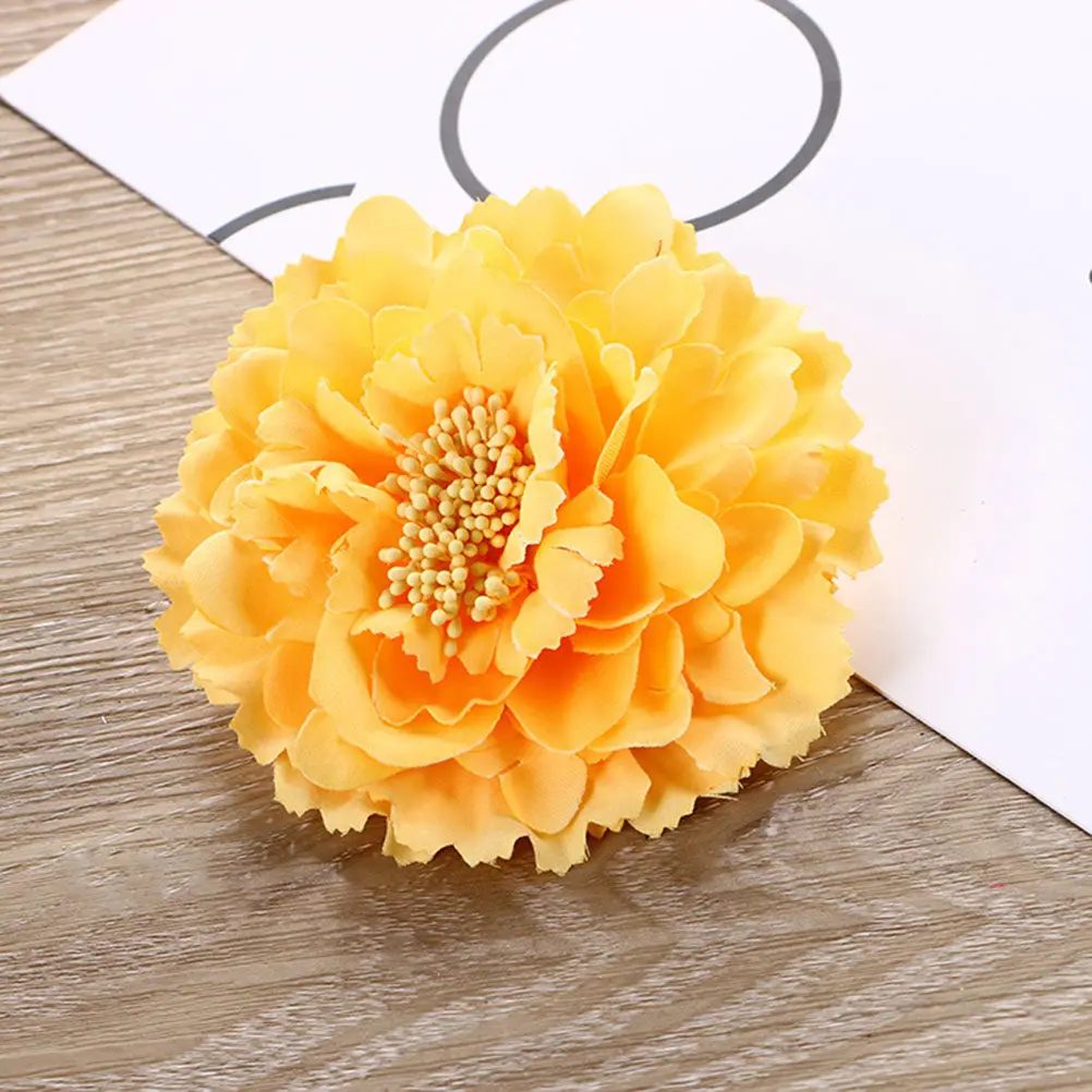 

12Pcs Cloth Peony Hair Clips Stylish Flower Barrettes for Women Ladies Trendy Hair Pins Wedding Date Party Use