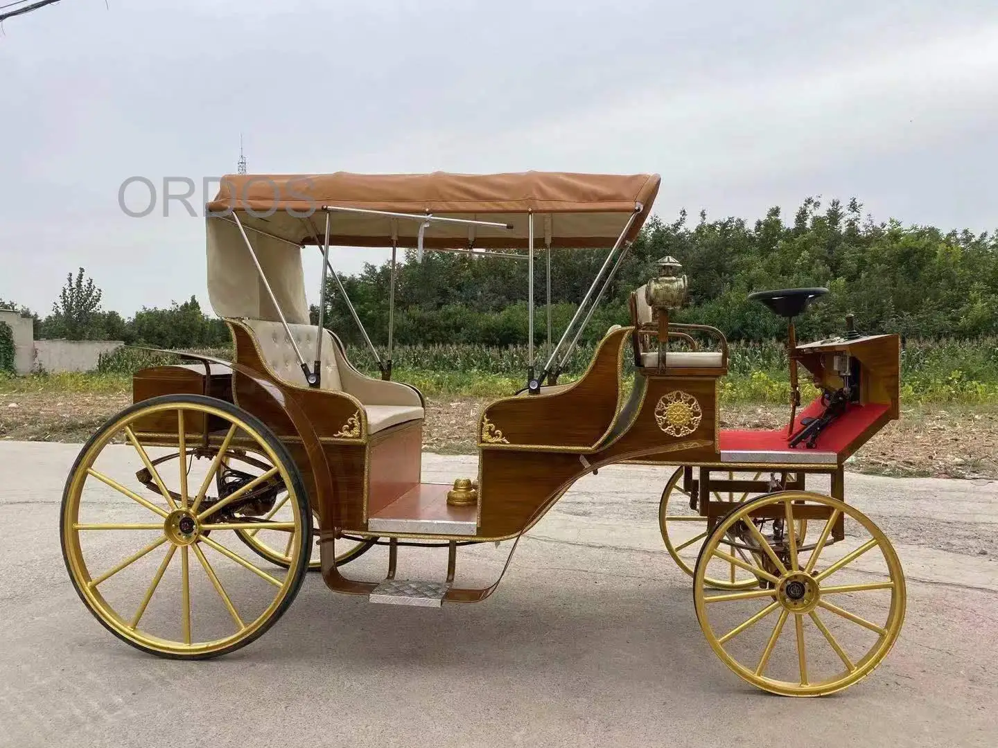 Chinese Electric horse drawn carriage chuck wagon manufacturer