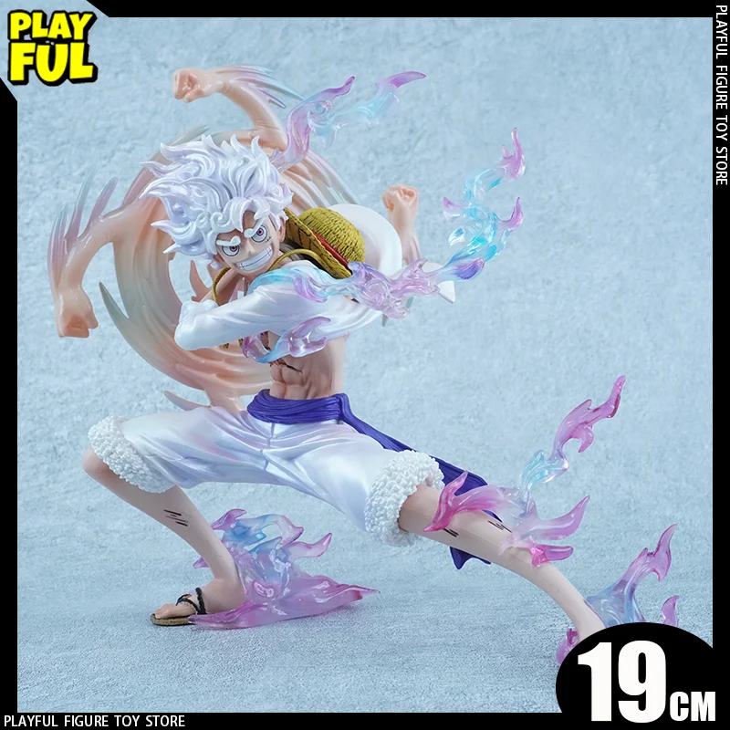 

New In Stock Gk Op 19cm Gear 5 Monkey D. Luffy Anime Figure Hito Hito No Mi Luffy Colorful Doll Action Figure Ornament Toys Gift