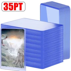 10/1Pcs 35PT Hard Card Sleeves Clear Protective Card Holders Protector for Baseball Basketball Sports Cards Game Card 3 x 4''