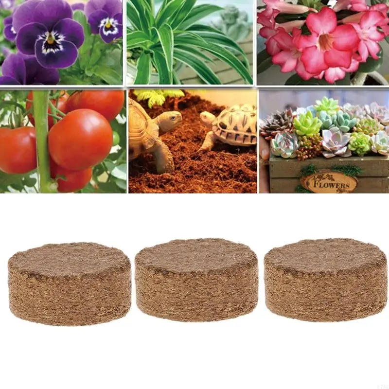 U75C Fiber Coir Pellet Nutrient ดินพืชน้ำหนักเบาสวนฐานบีบอัด