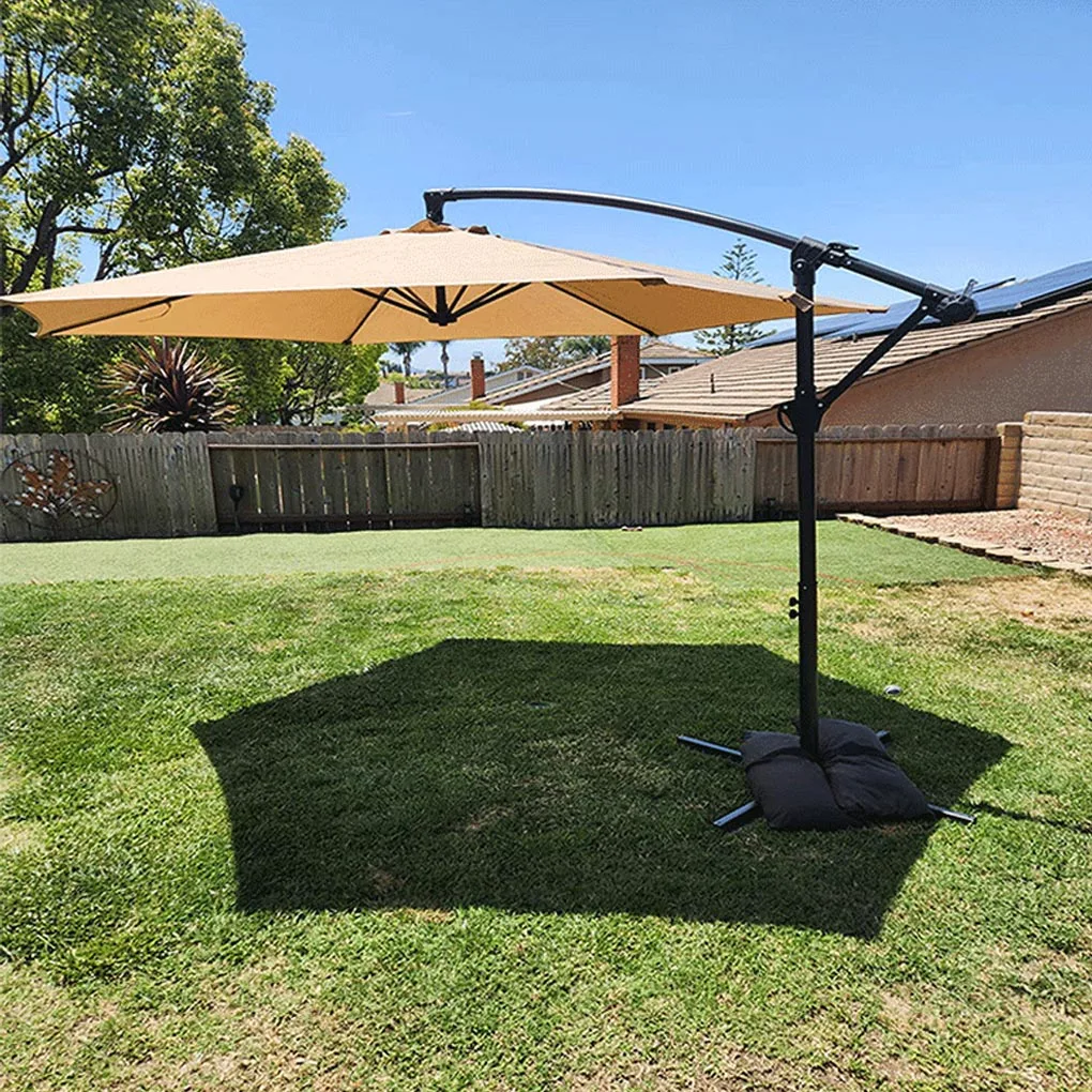 2x Stay Safe con pesi base per ombrellone, sacchi di sabbia per sbalzi a sbalzo e accessori da giardino