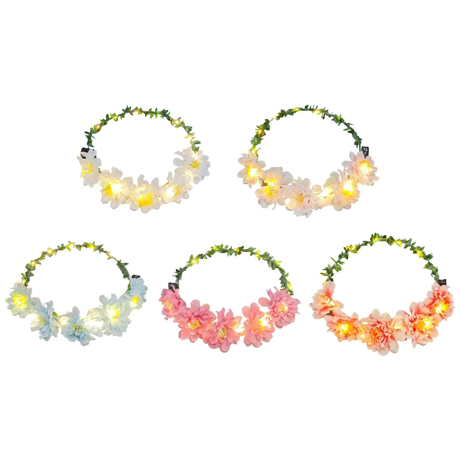 

Flower Crown Floral Crown Headpiece for Dressing up Wedding Festival Party